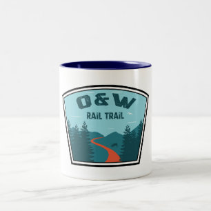 O&W Rail Trail Two-Tone Coffee Mug