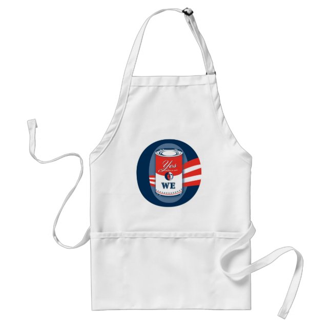 "O, Yes We Can" Apron. Adult Apron (Front)