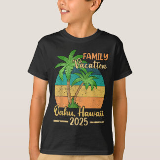 Oahu Hawaii Beach Family Vacation 2025 Summer T-Shirt