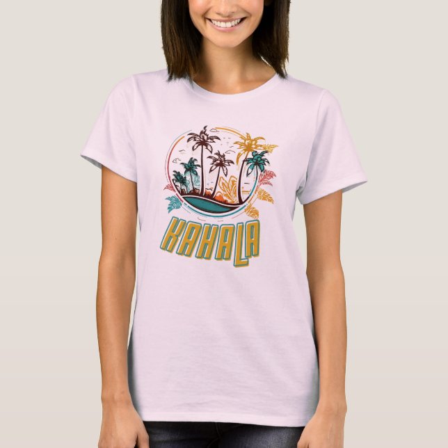 Oahu Hawaii Beach, Kahala Beach. T-Shirt (Front)