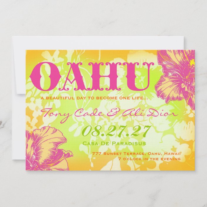 OAHU HAWAII Destination Invitation