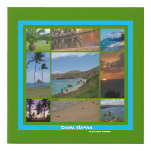 Oahu, Hawaii  Faux Canvas Print