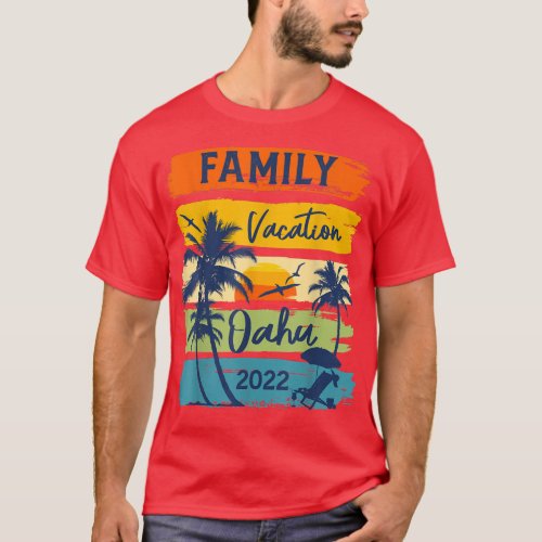 Oahu Hawaii Hawaiian Vacation 2022 Matching Family T_Shirt