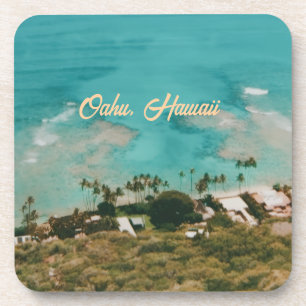 Oahu Hawaii Island Travel Souvenir Beverage Coaster