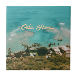 Oahu Hawaii Island Travel Souvenir Ceramic Tile