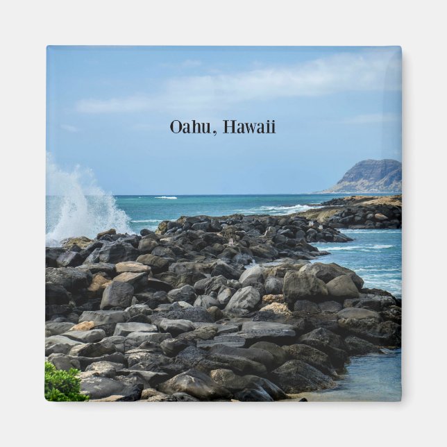 Oahu, Hawaii Magnet (Front)