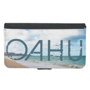 Oahu Hawaii Ocean Waves & Beach Samsung Galaxy S5 Wallet Case