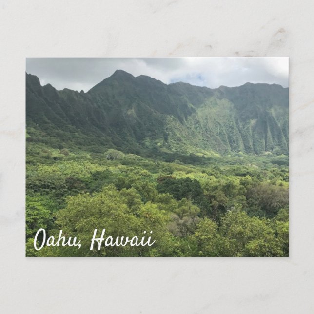 Oahu, Hawaii Postcard (Front)