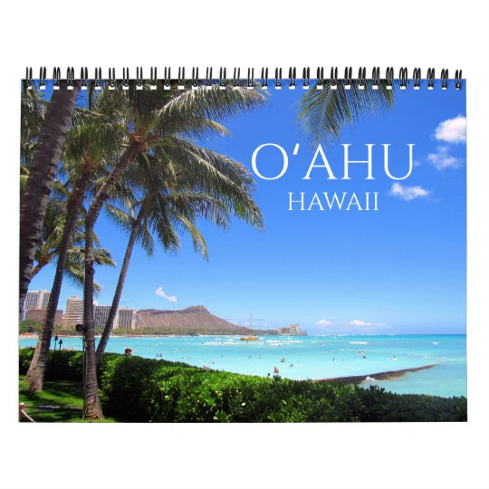 o'ahu hawaii usa 2022 calendar | Zazzle.com