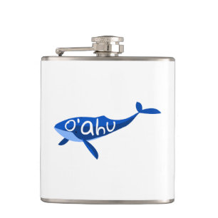 O'ahu Hawaii Whale Flask