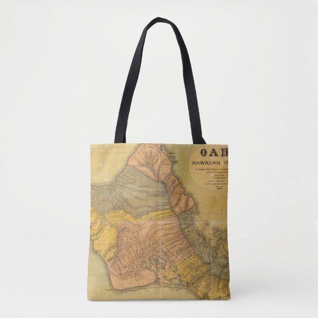 Oahu, Hawaiian Islands Tote Bag (Front)