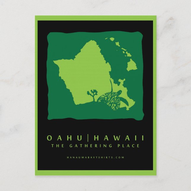 Oahu Island Postcard (Front)