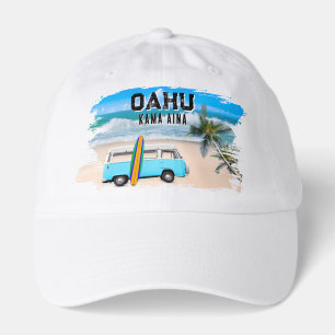Oahu Kamaʻaina Blue Van Surfboard Hawaiian Hat