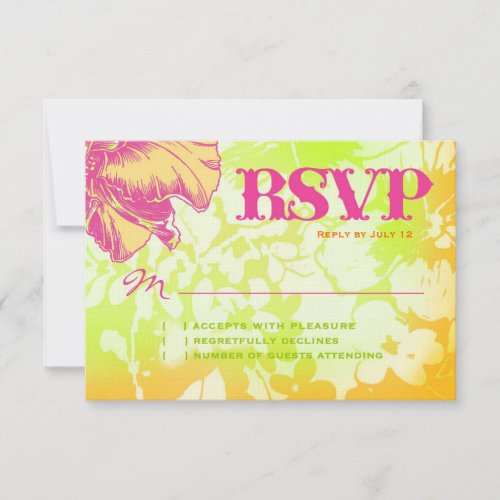 OAHU RSVP Floral Linen Paper