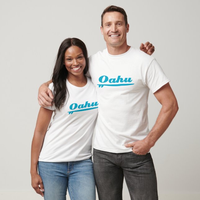 Oahu surfboard blue T-Shirt (Unisex)