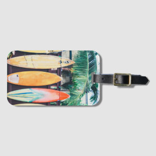 Oahu Surfboards Luggage Tag