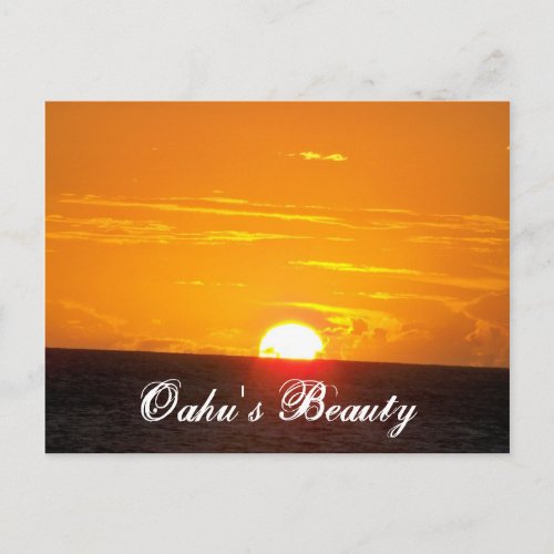 Oahus Beauty Postcard