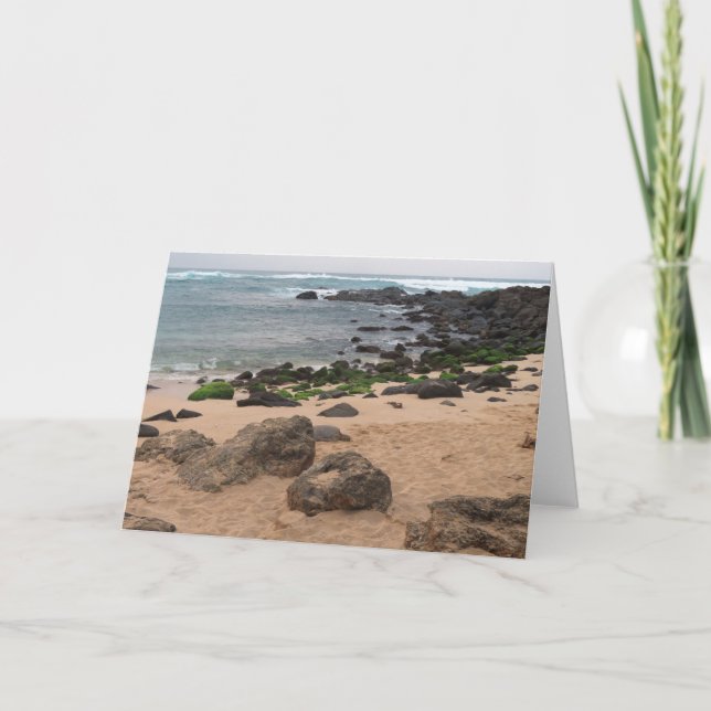 Oahu's North Shore and Sea Turtle  Card (Front)