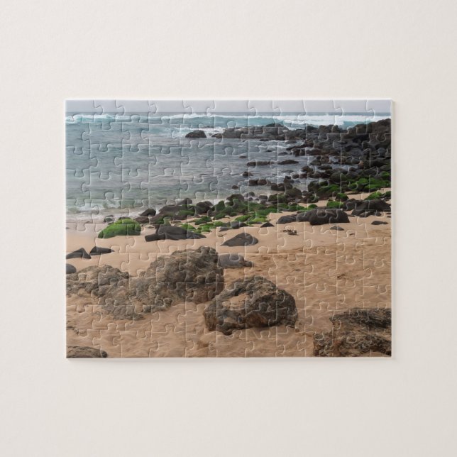 Oahu's North Shore and Sea Turtle  Jigsaw Puzzle (Horizontal)