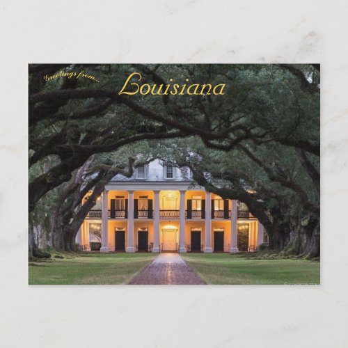 Oak Alley Plantation Vacherie Louisiana Postcard