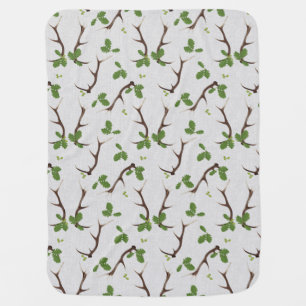Oak and Antlers Baby Blanket