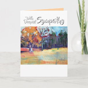 Oak and Friends Landscape With Deepest Sympathy Card