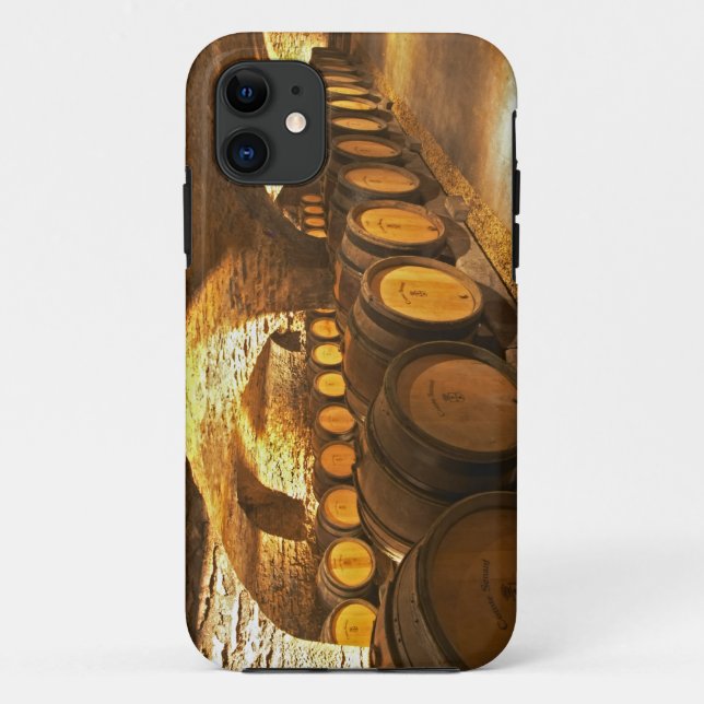 Oak barrles in the cellar at Domaine Comte Case-Mate iPhone Case (Back)