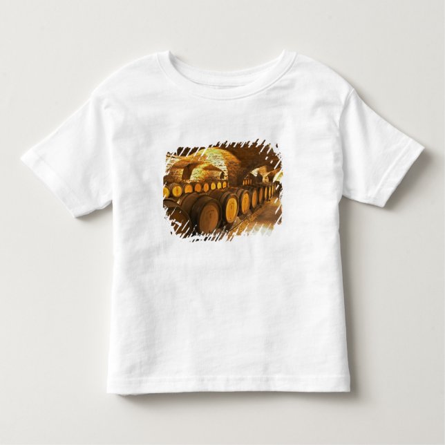 Oak barrles in the cellar at Domaine Comte Toddler T-shirt (Front)