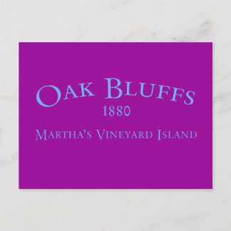 Oak Bluffs Incorporated 1880 Postcard