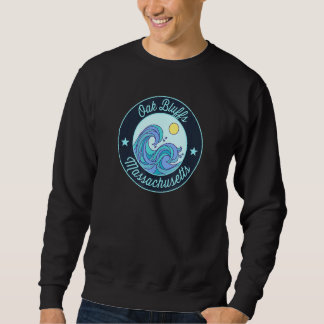 Oak Bluffs Ma Massachusetts Souvenir Nautical Surf Sweatshirt