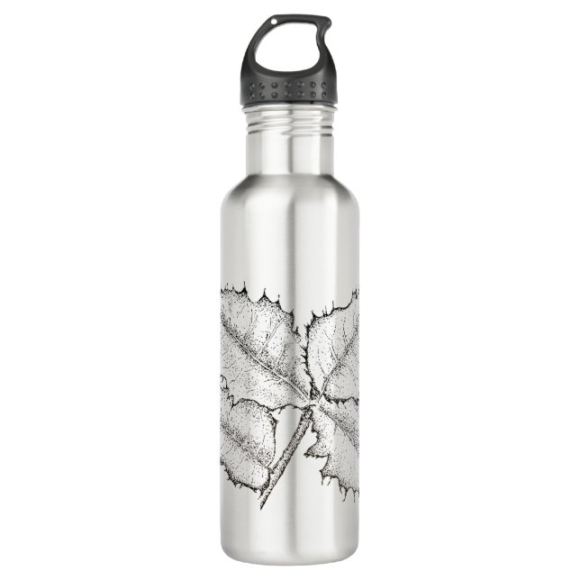 Oak Branch Stainless Steel Water Bottle (Front)