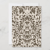 Oak branches and leaves, damask pattern in brown a (Front)