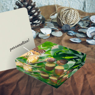 Oak branches with acorns paperweight