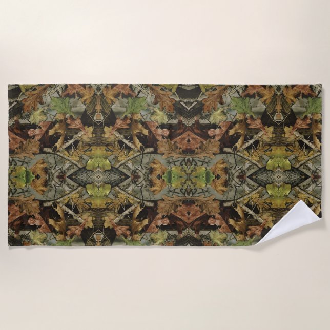 Oak Camo Beach Towel (Front)