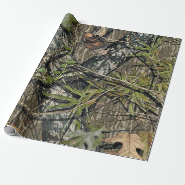 Oak Camo Wrapping Paper (Unrolled)