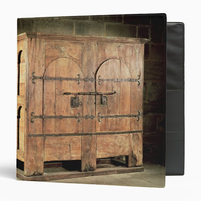 Oak chest of drawers 3 ring binder (Front/Inside)