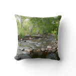 Oak Creek and Mallard Ducks Nature Photography Throw Pillow