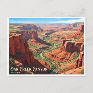 Oak Creek Canyon Sedona Arizona Postcard