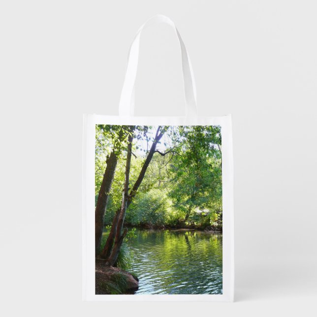 Oak Creek I in Sedona Arizona Nature Photography Grocery Bag (Front)