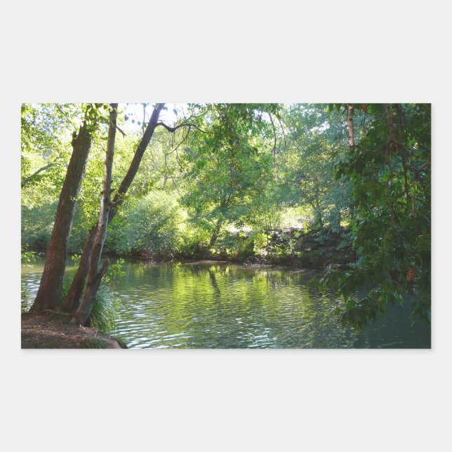 Oak Creek I in Sedona Arizona Nature Photography Rectangular Sticker (Front)