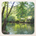 Oak Creek I in Sedona Arizona Nature Photography Square Paper Coaster