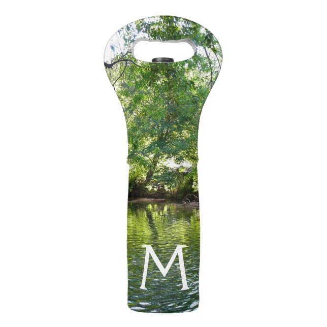 Oak Creek I in Sedona Arizona Nature Photography Wine Bag (Front)