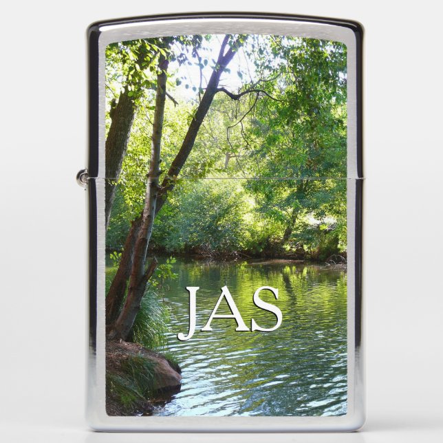 Oak Creek I in Sedona Arizona Nature Photography Zippo Lighter (Front)