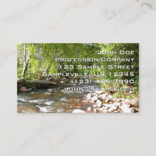 Oak Creek II in Sedona Arizona Nature Photography Business Card
