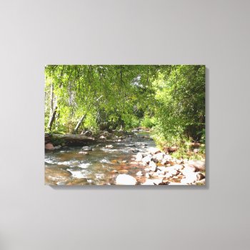 Oak Creek Ii In Sedona Arizona Nature Photography Canvas Print by mlewallpapers at Zazzle
