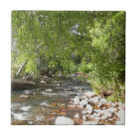 Oak Creek II in Sedona Arizona Nature Photography Ceramic Tile