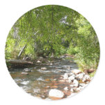 Oak Creek II in Sedona Arizona Nature Photography Classic Round Sticker
