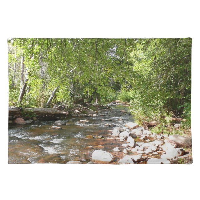 Oak Creek II in Sedona Arizona Nature Photography Cloth Placemat (Front)