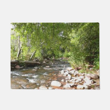 Oak Creek Ii In Sedona Arizona Nature Photography Doormat by mlewallpapers at Zazzle