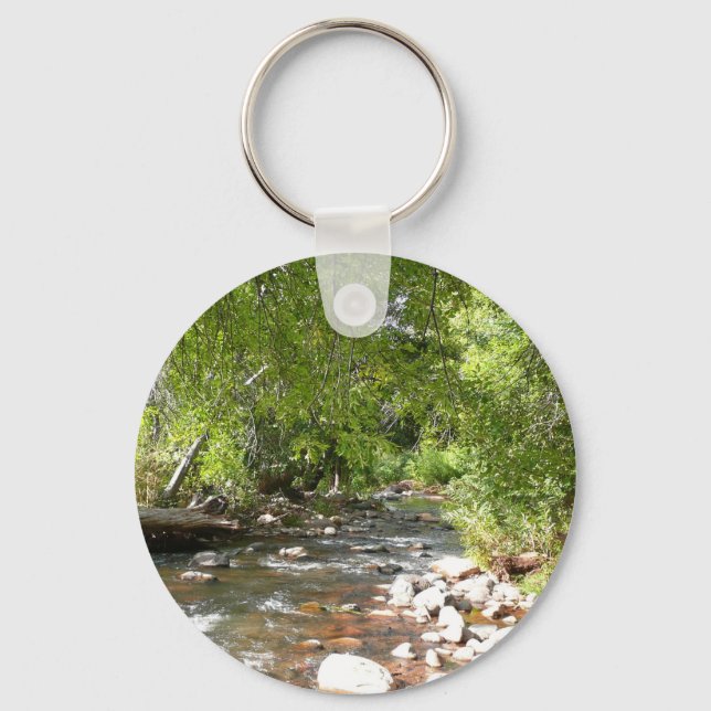 Oak Creek II in Sedona Arizona Nature Photography Keychain (Front)